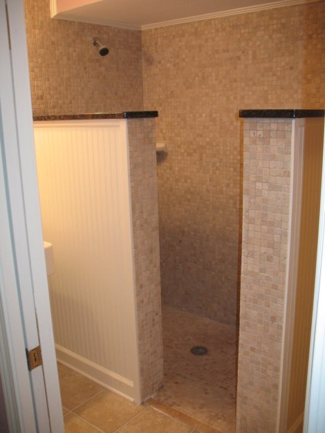 Custom tile work is one of our specialties. 